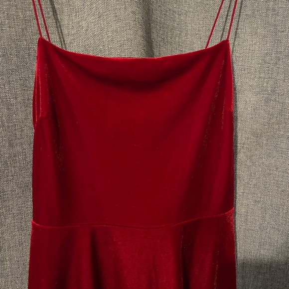 Urban Outfitters Red Velvet Dress - Picture 4 of 5